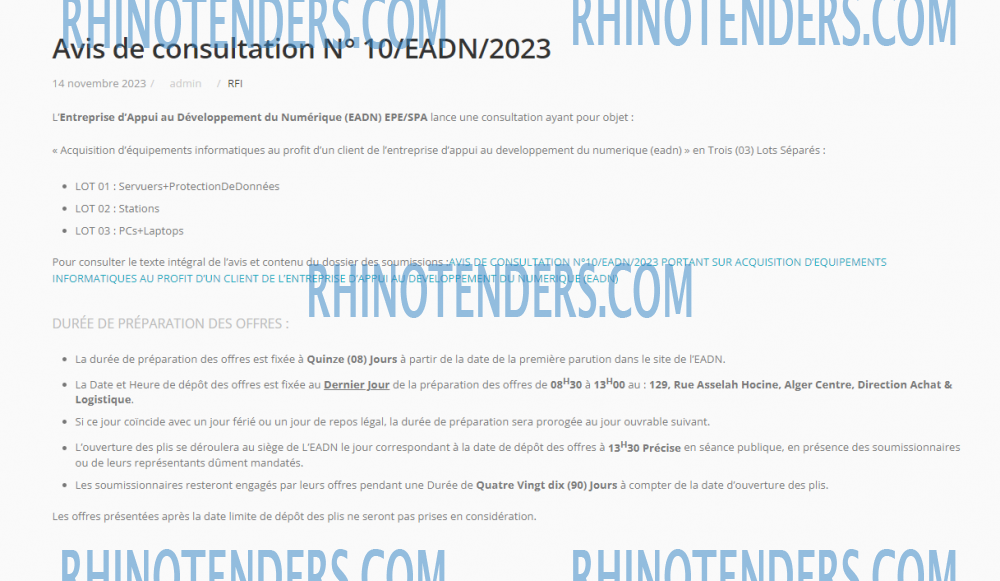 Rhinotenders