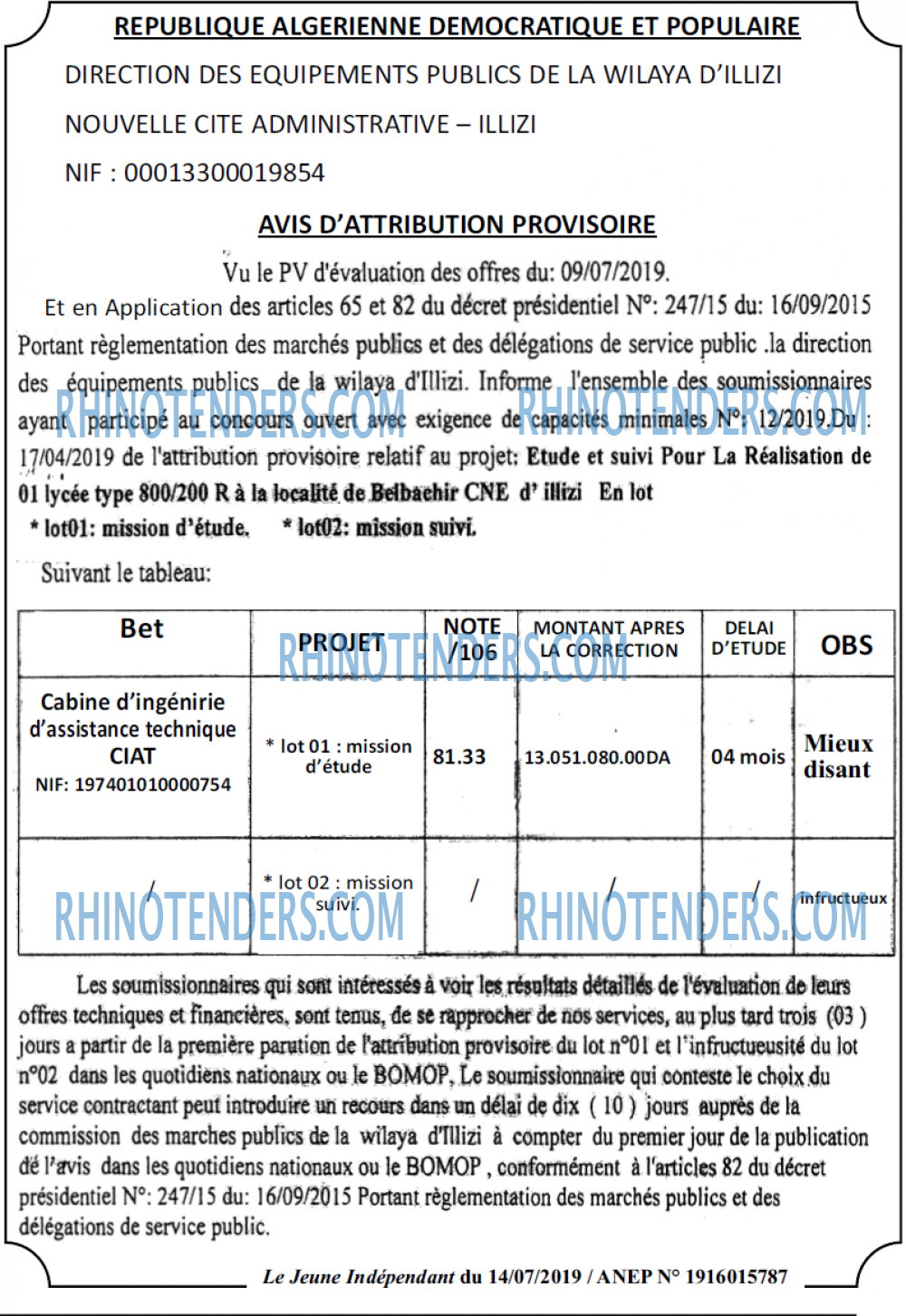 Jeune Independant