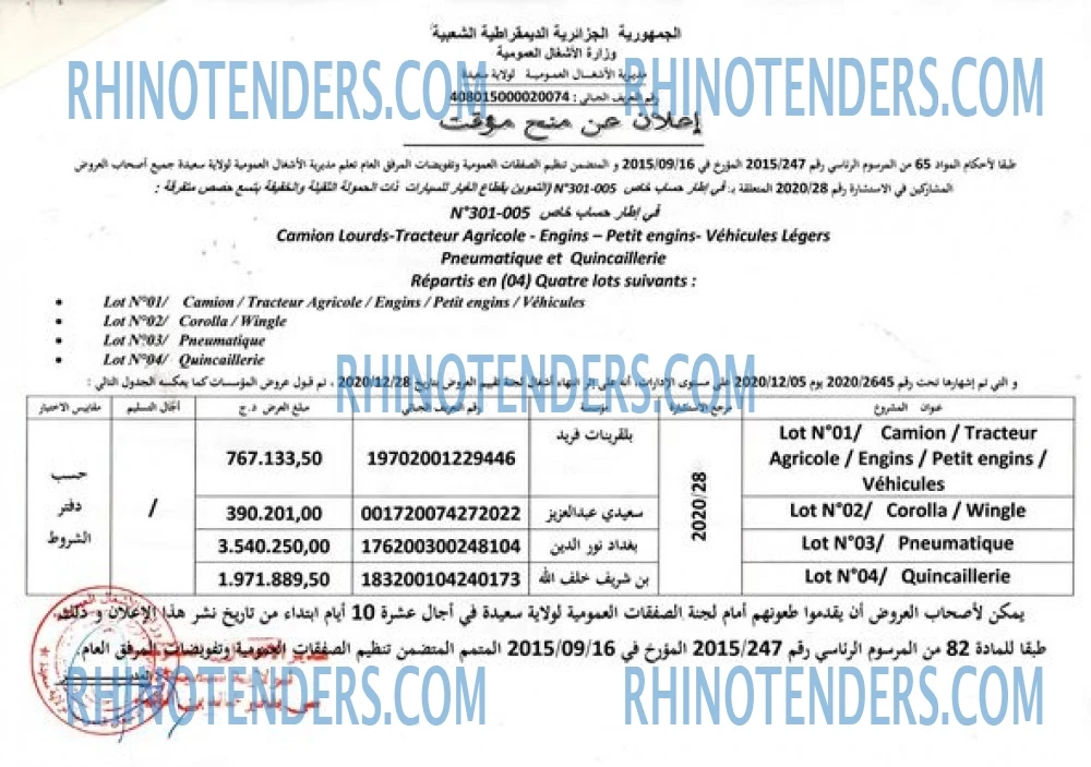Rhinotenders