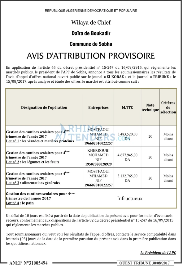 ouest TRIBUNE