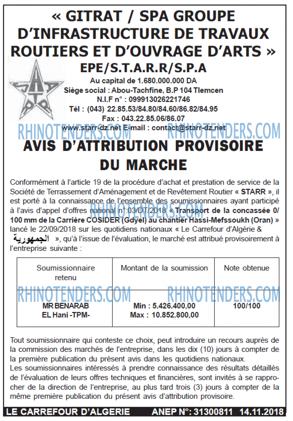 Le Carrefour d'Algérie