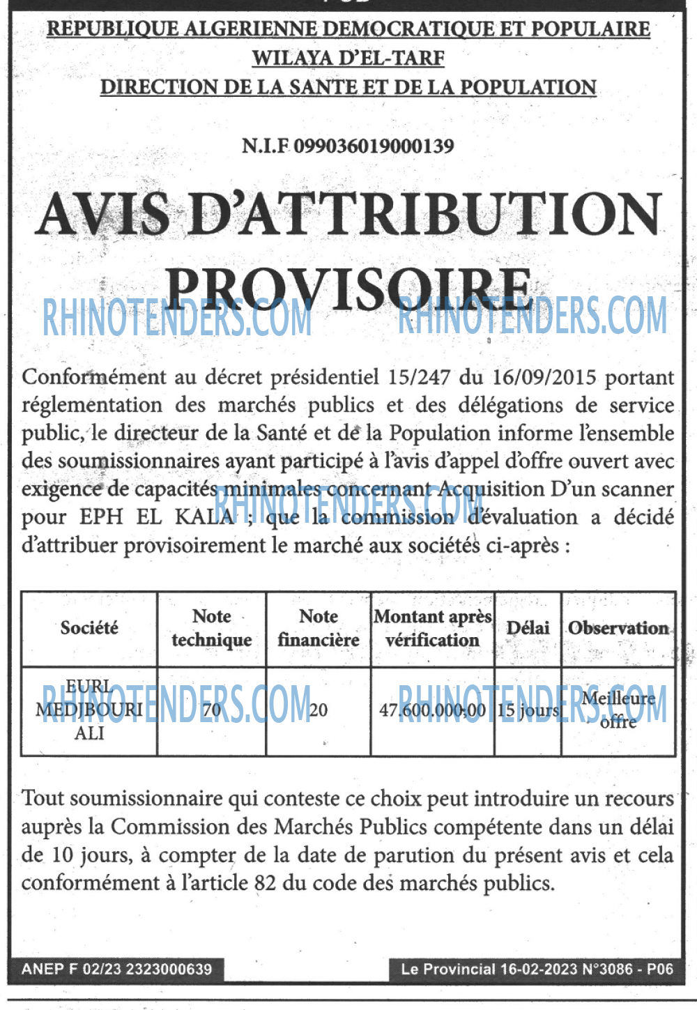 LE PROVINCIAL