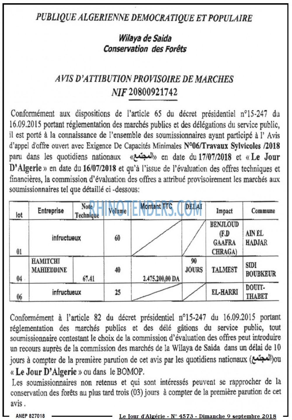 Le Jour d'Algérie