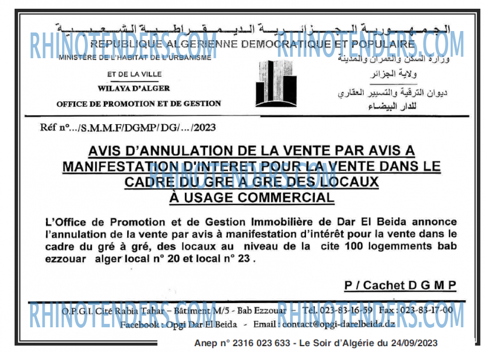 LE SOIR D'ALGERIE