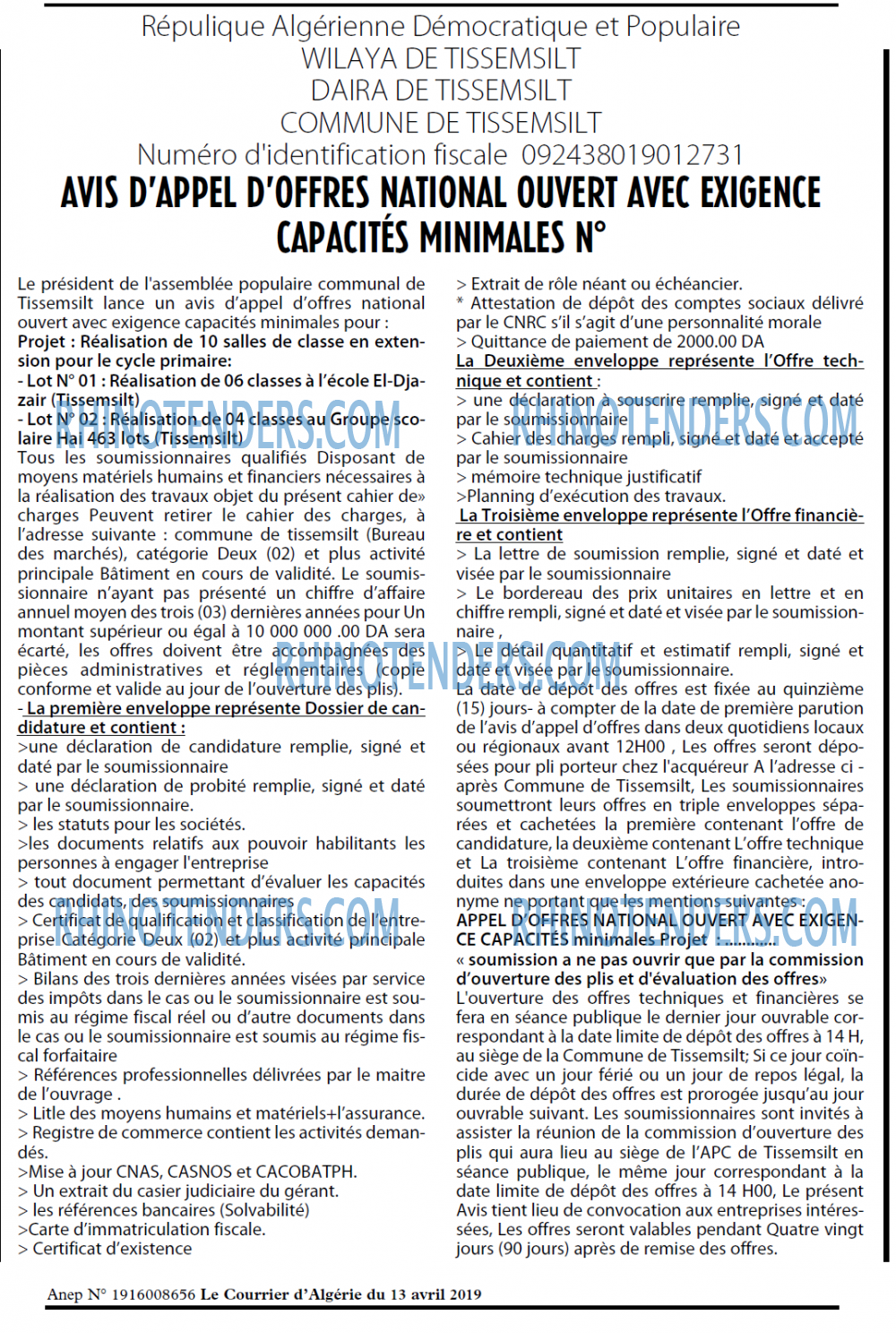 Le Courrier d'Algerie