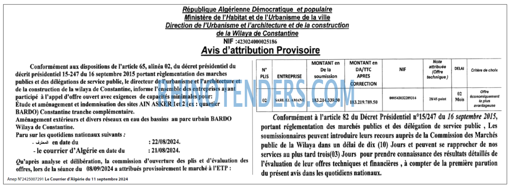 Le Courrier d'Algerie