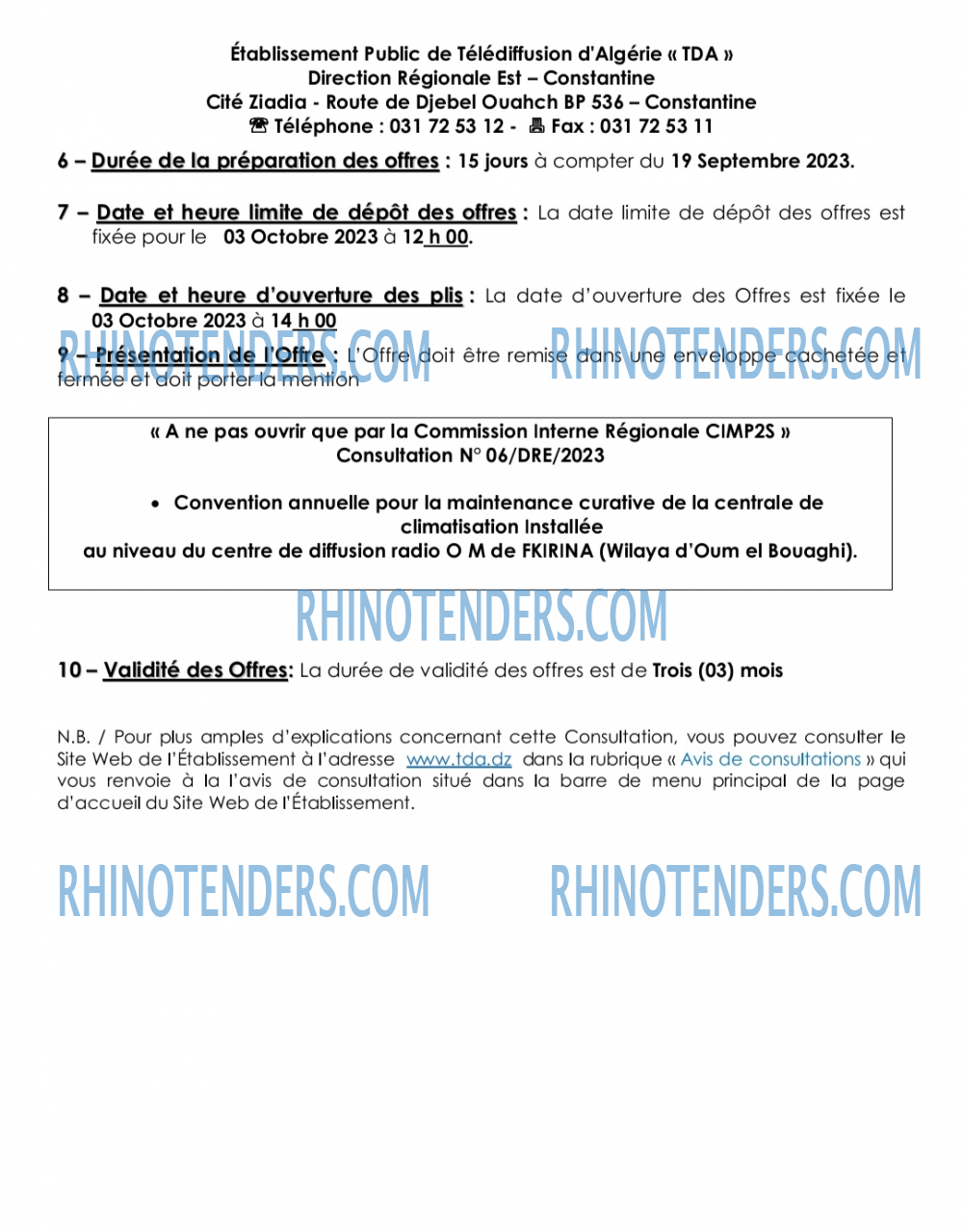 Rhinotenders