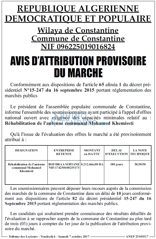 TRIBUNE DES LECTEURS