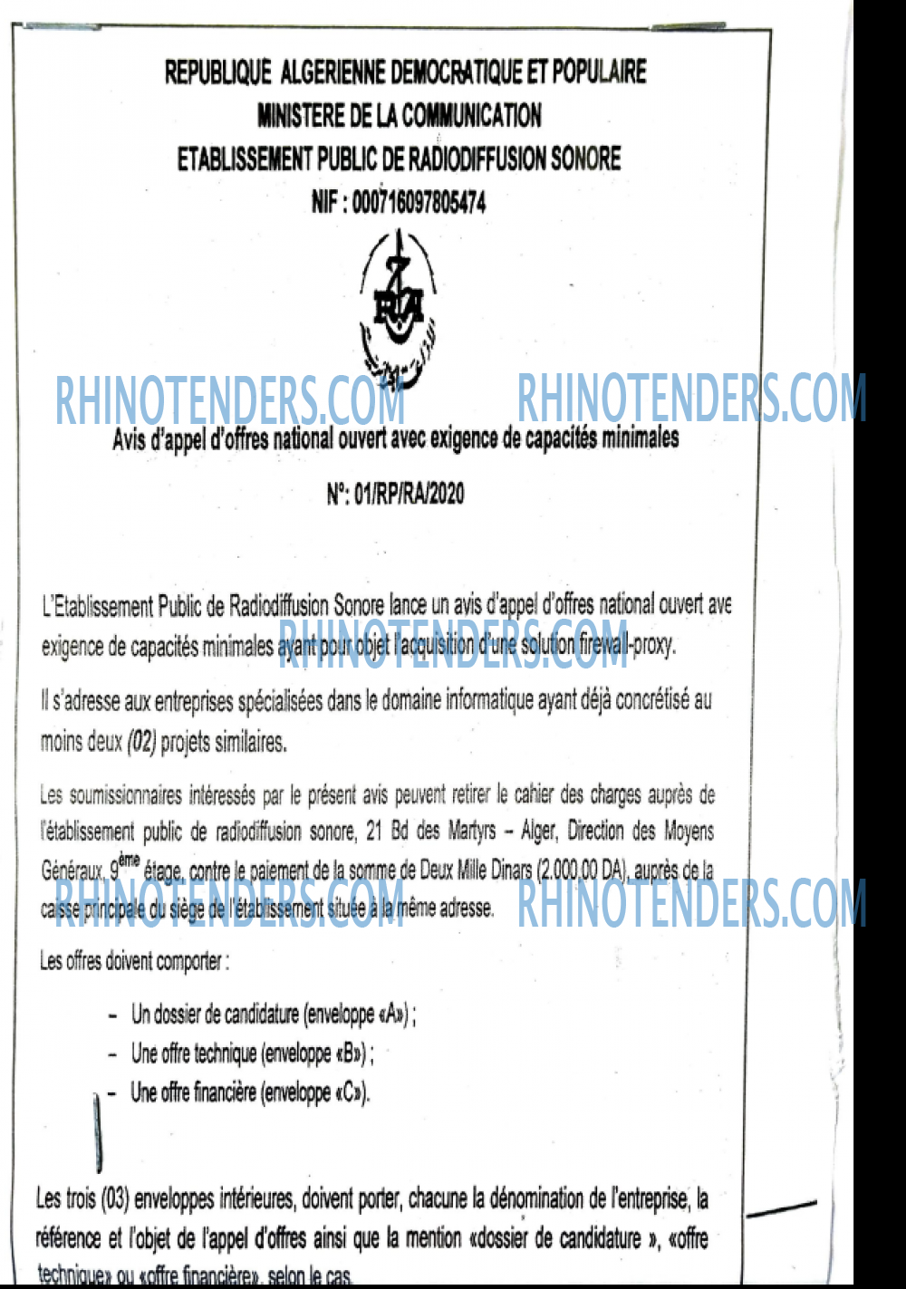 Rhinotenders