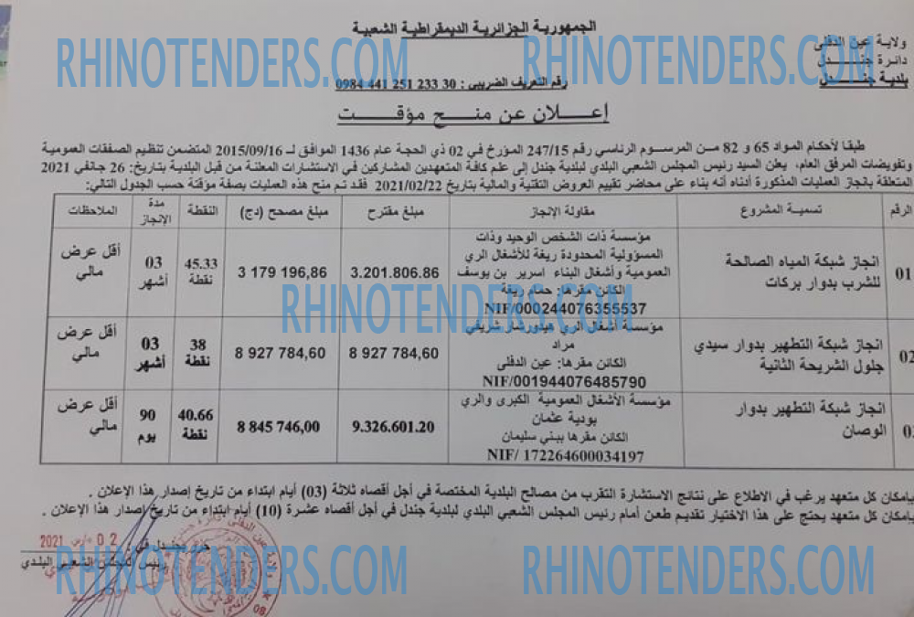 Rhinotenders