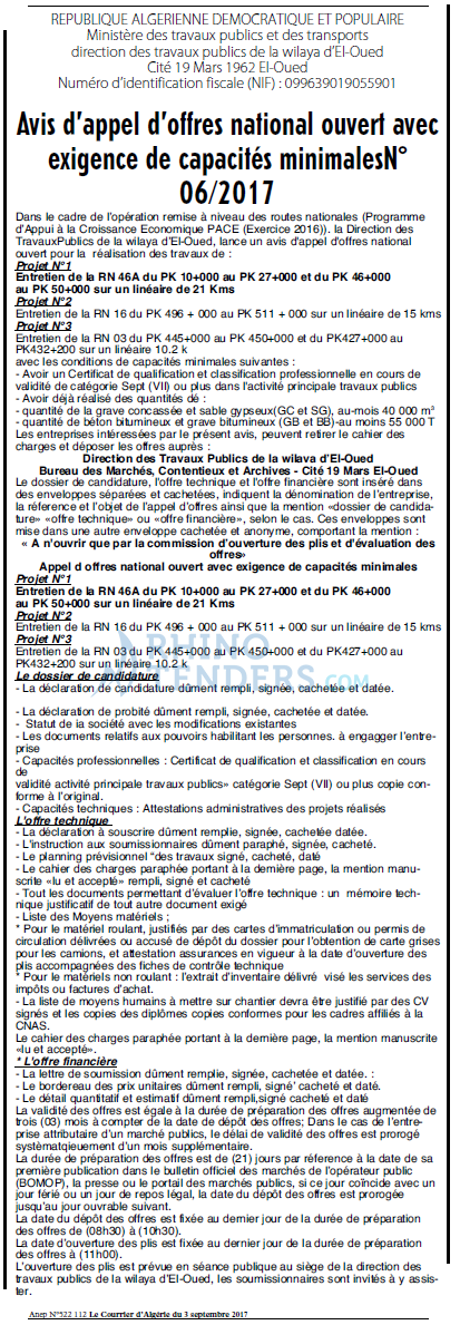 Le Courrier d'Algerie