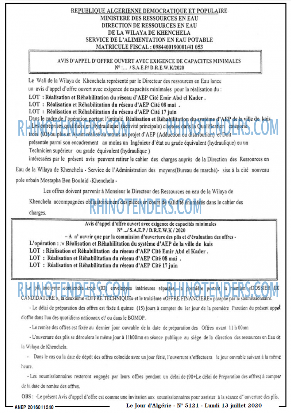 Le Jour d'Algérie