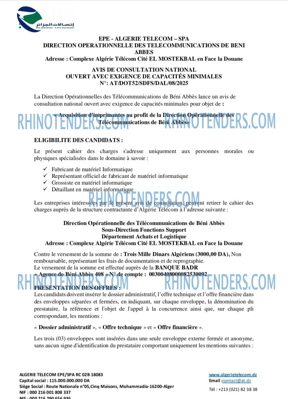 Rhinotenders
