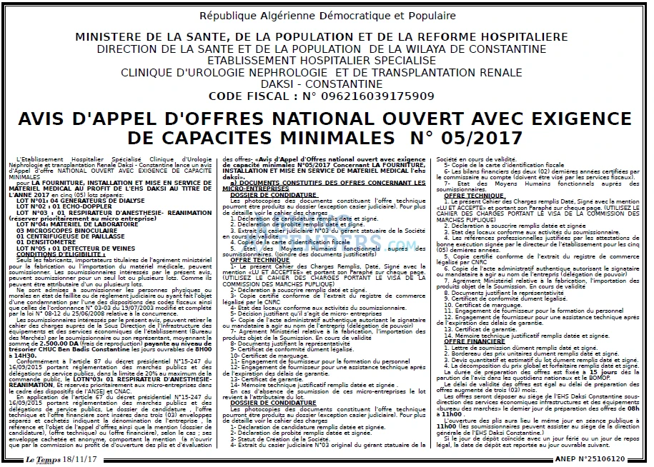 LE TEMPS