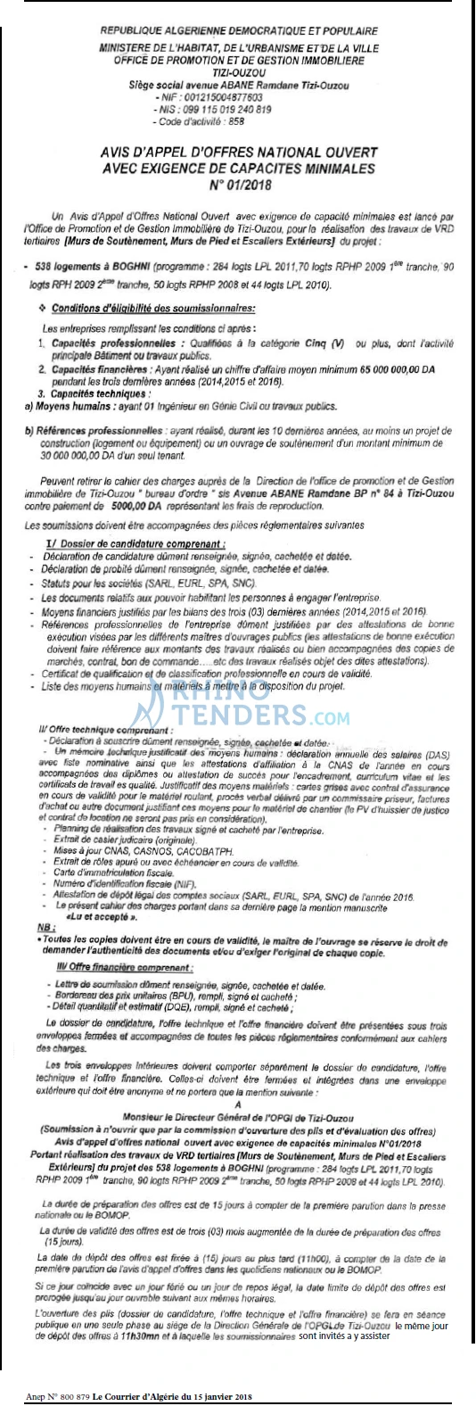 Le Courrier d'Algerie