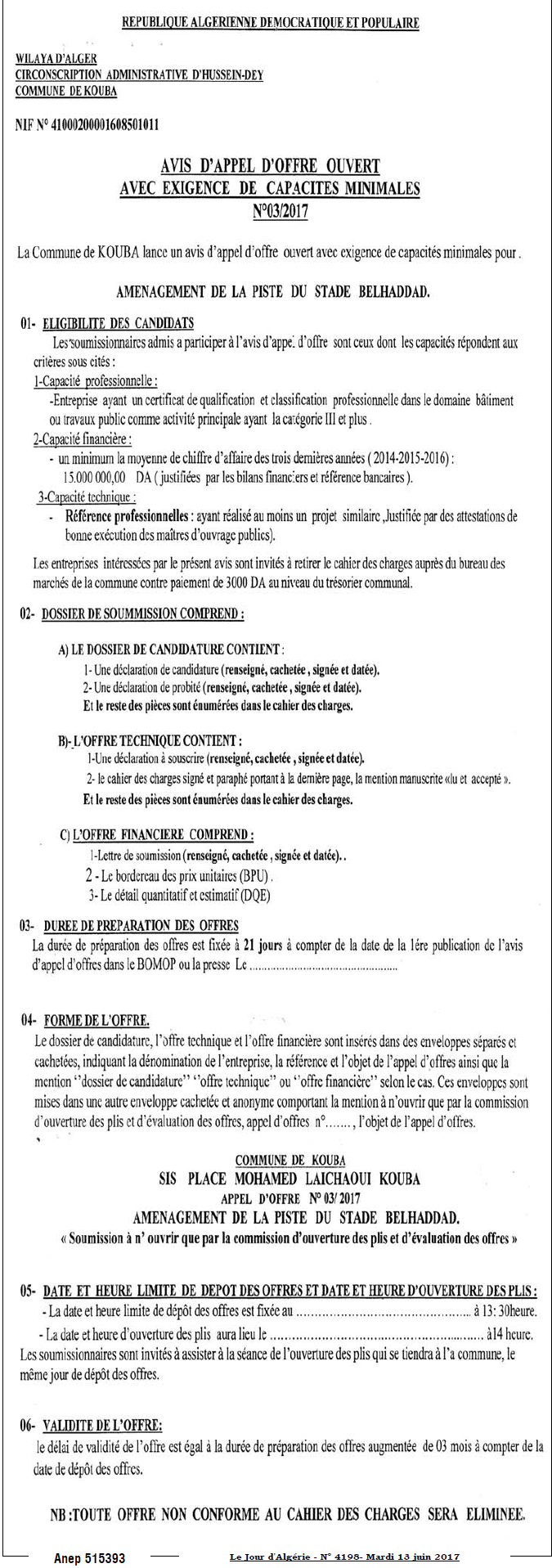 Le Jour d'Algérie