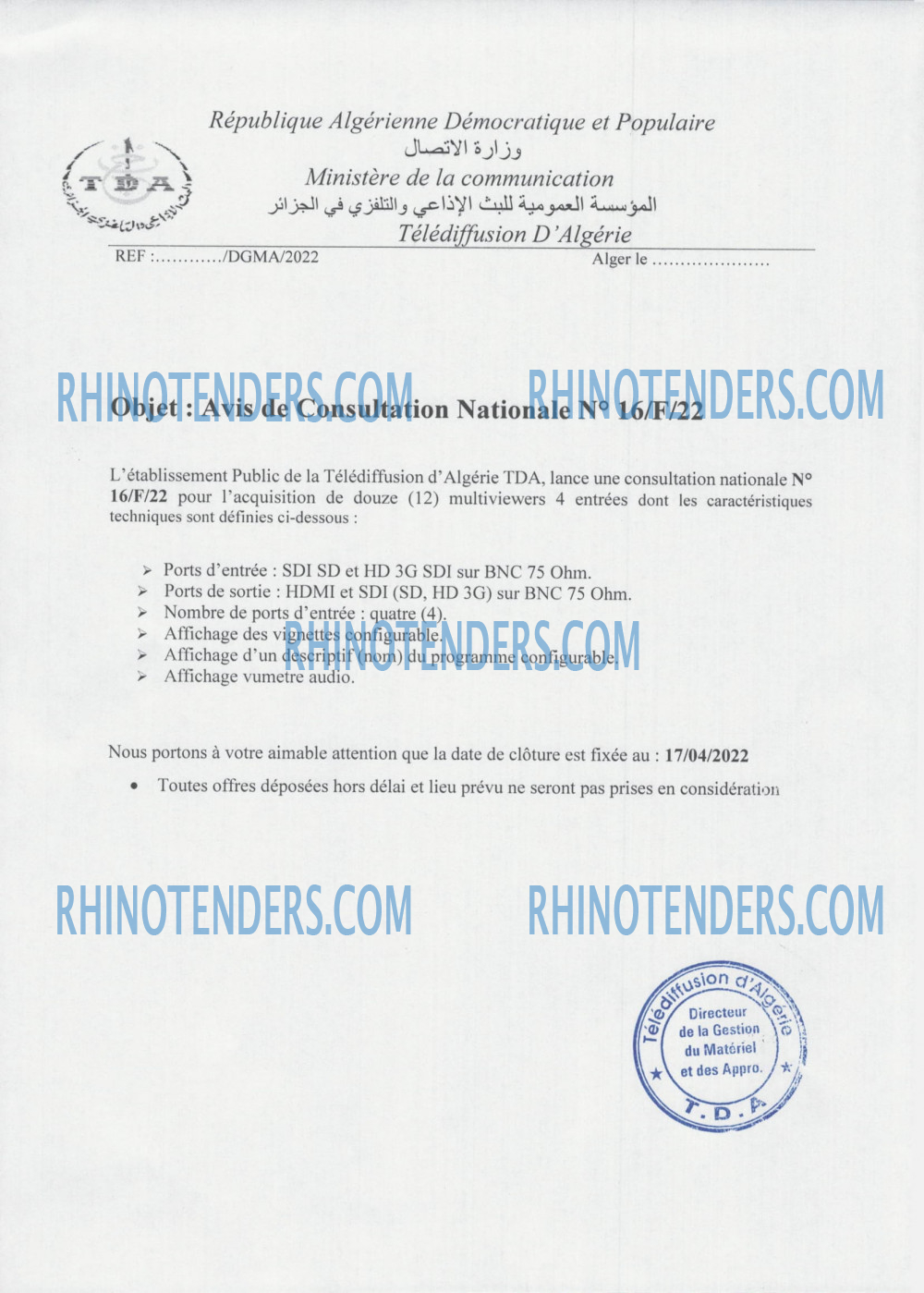 Rhinotenders