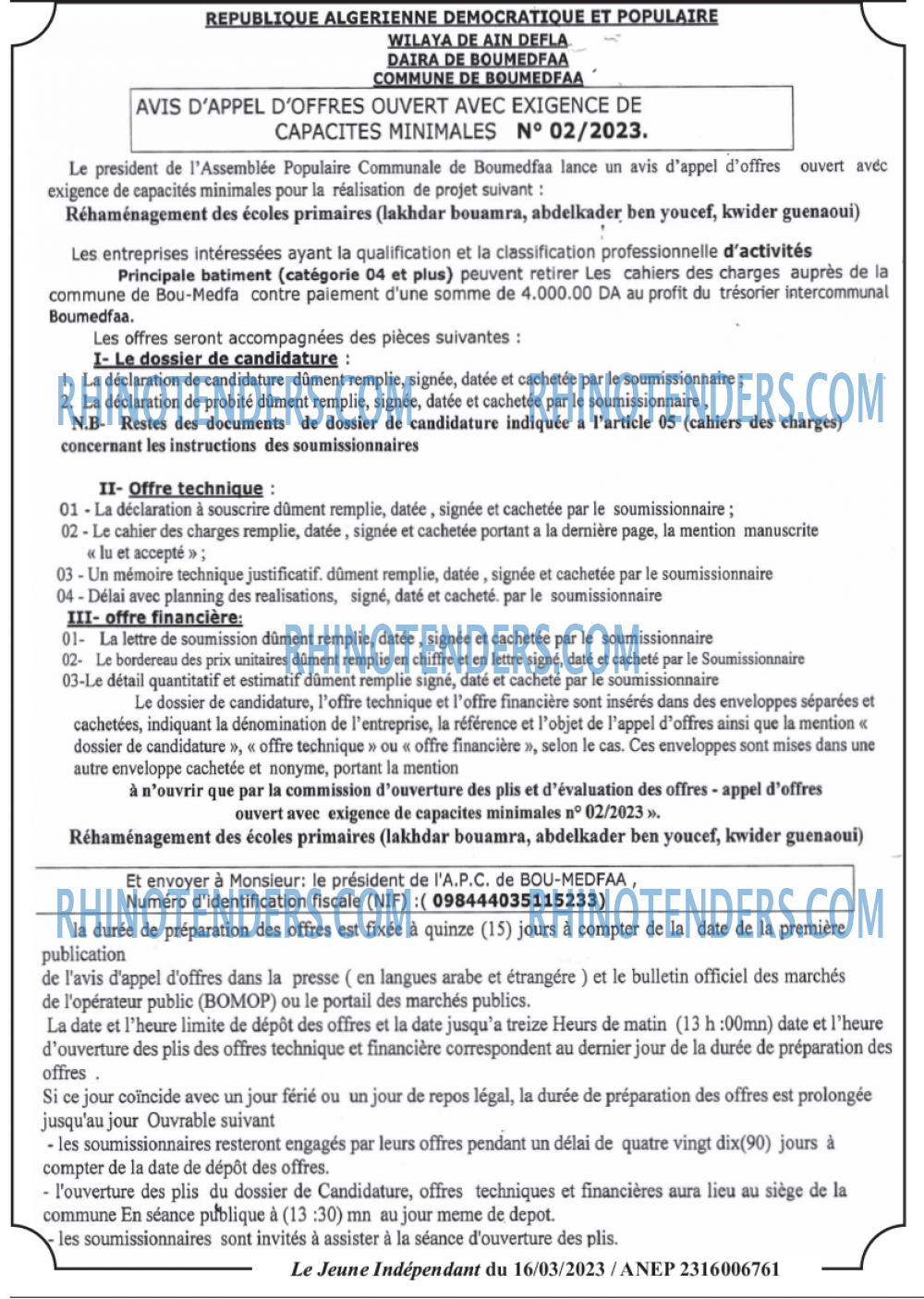 Jeune Independant