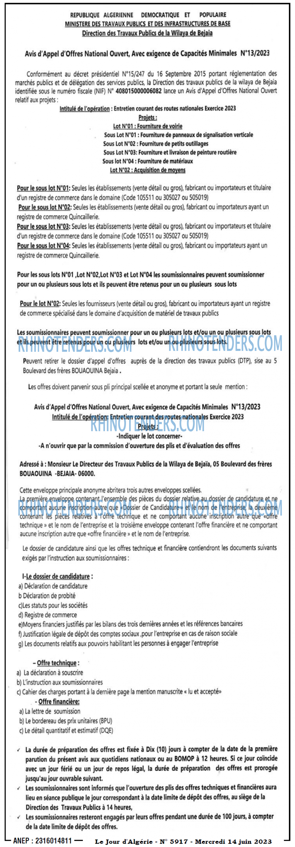 Le Jour d'Algérie
