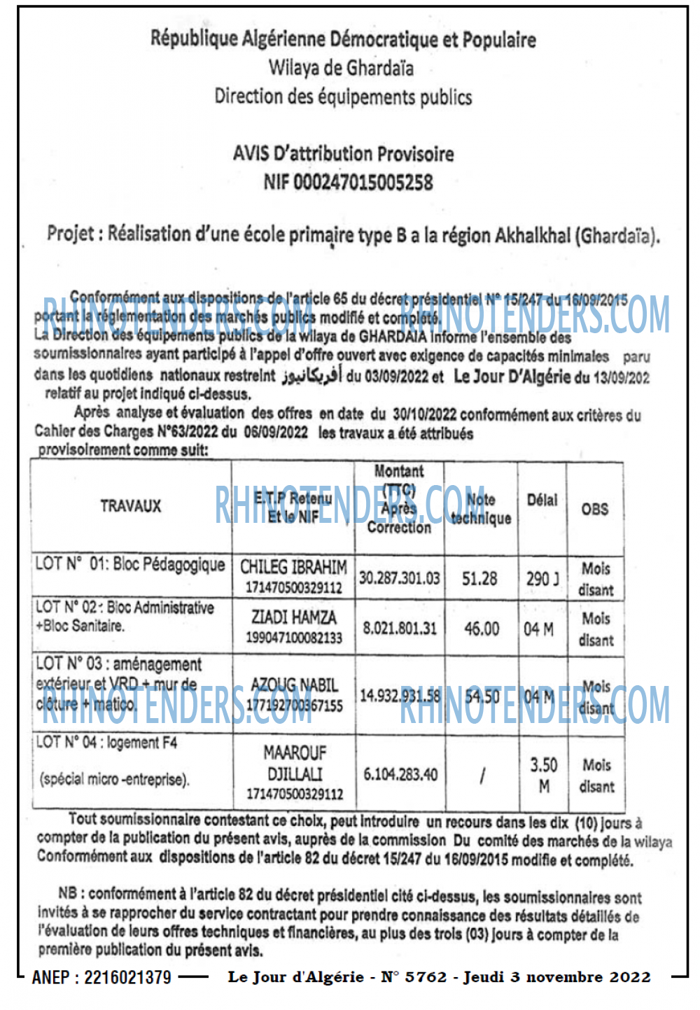 Le Jour d'Algérie