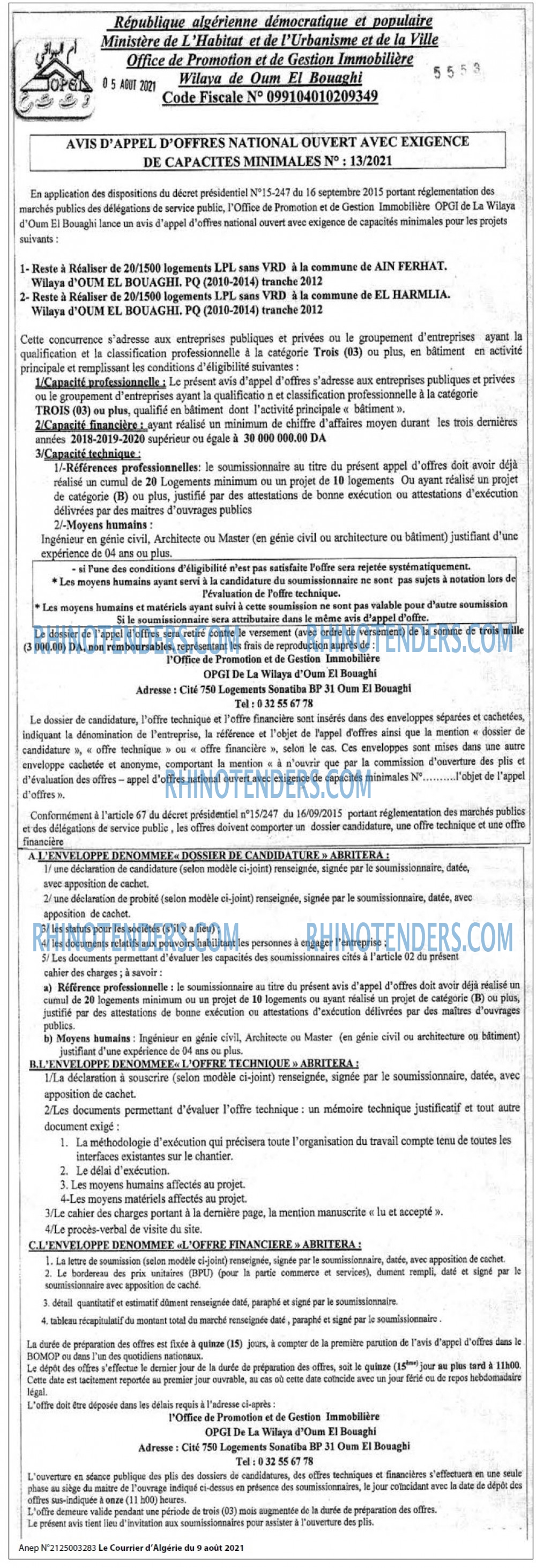 Le Courrier d'Algerie