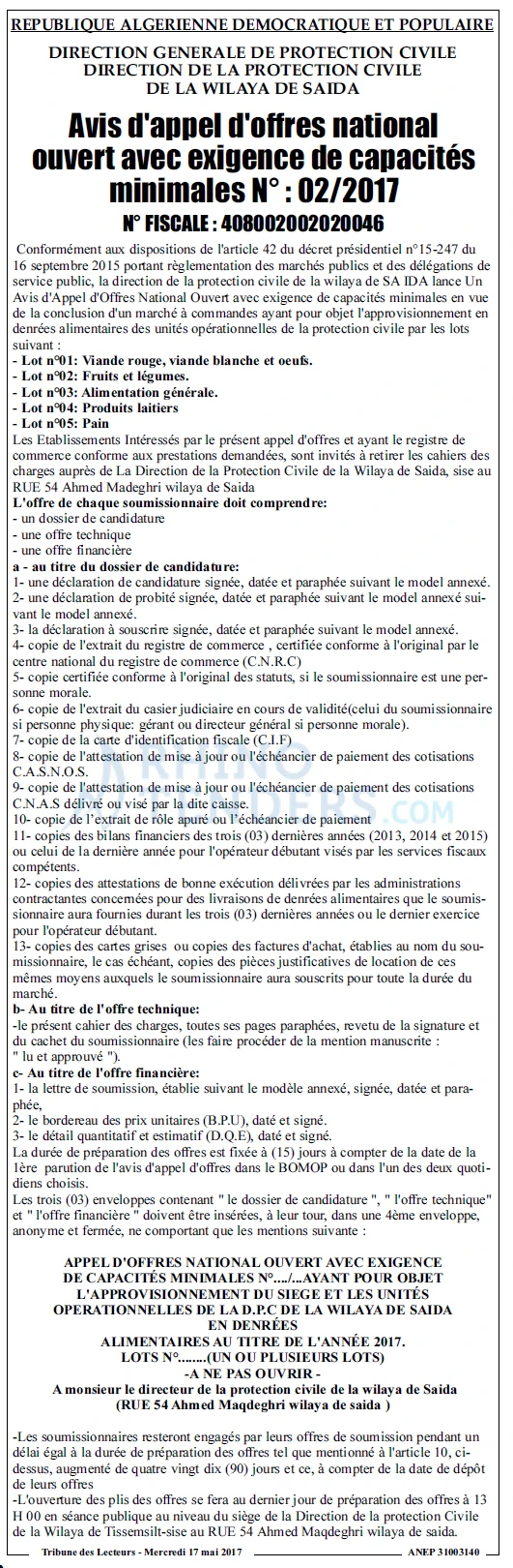 TRIBUNE DES LECTEURS