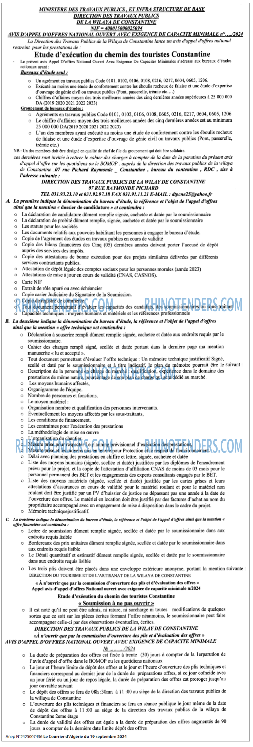 Le Courrier d'Algerie