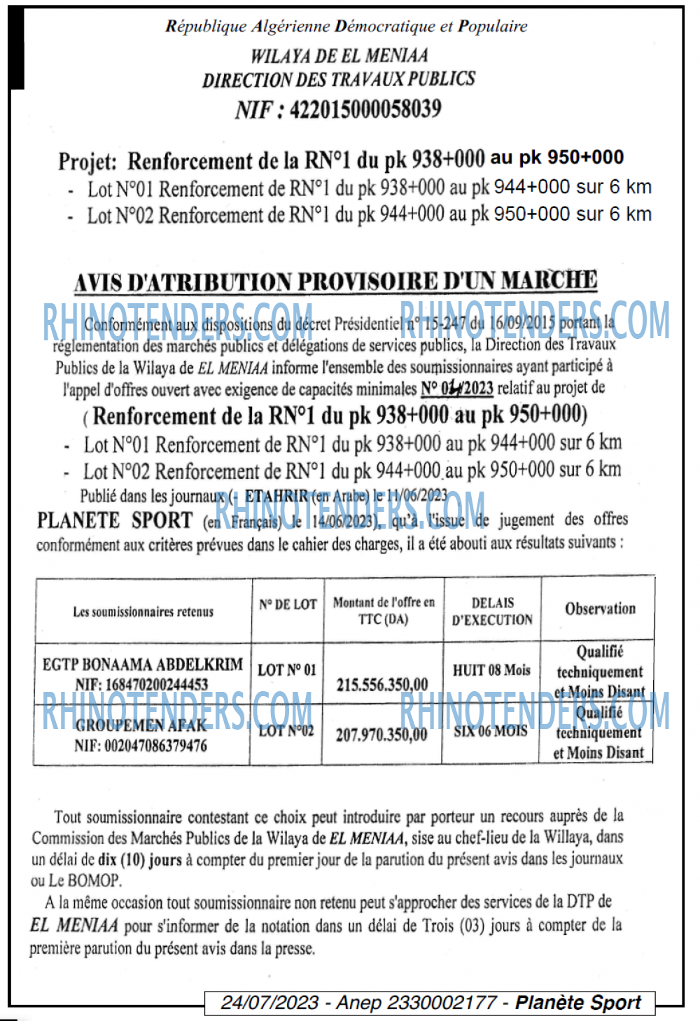 PLANETE SPORT