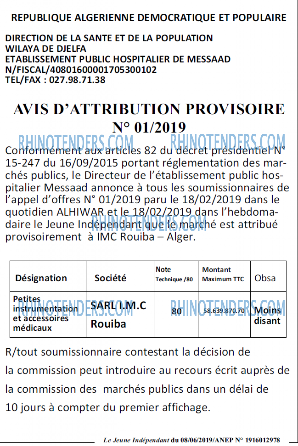 Jeune Independant