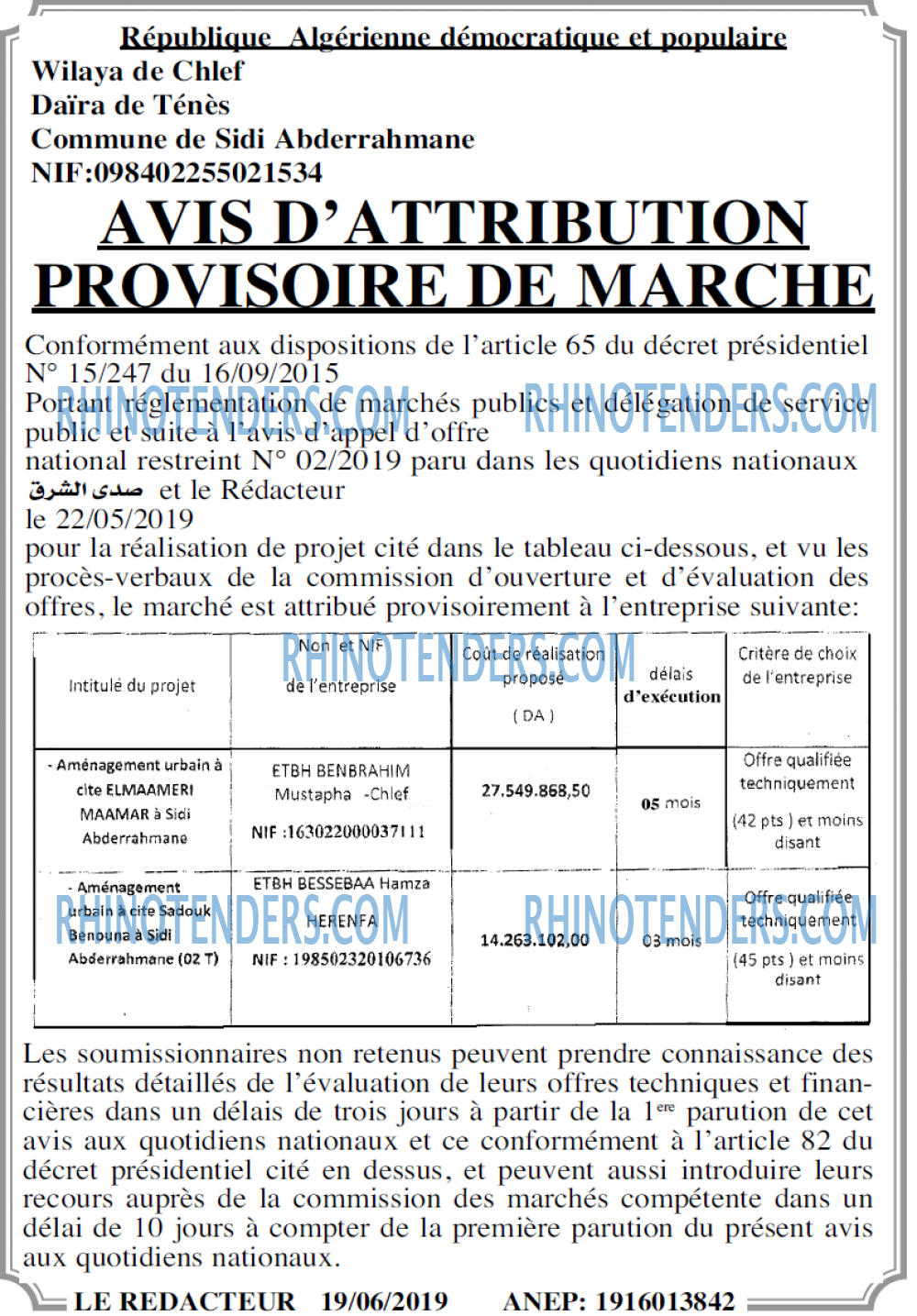 LE REDACTEUR