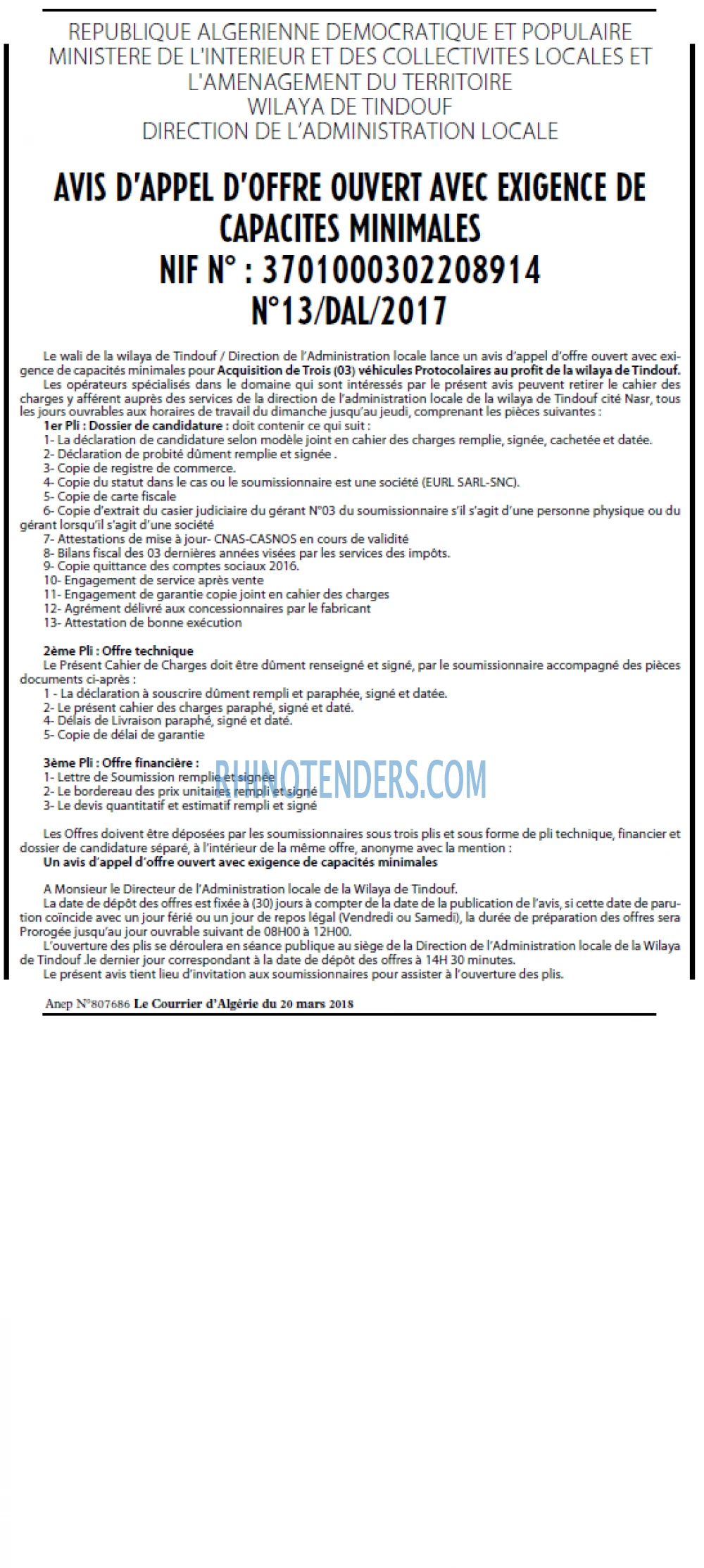 Le Courrier d'Algerie