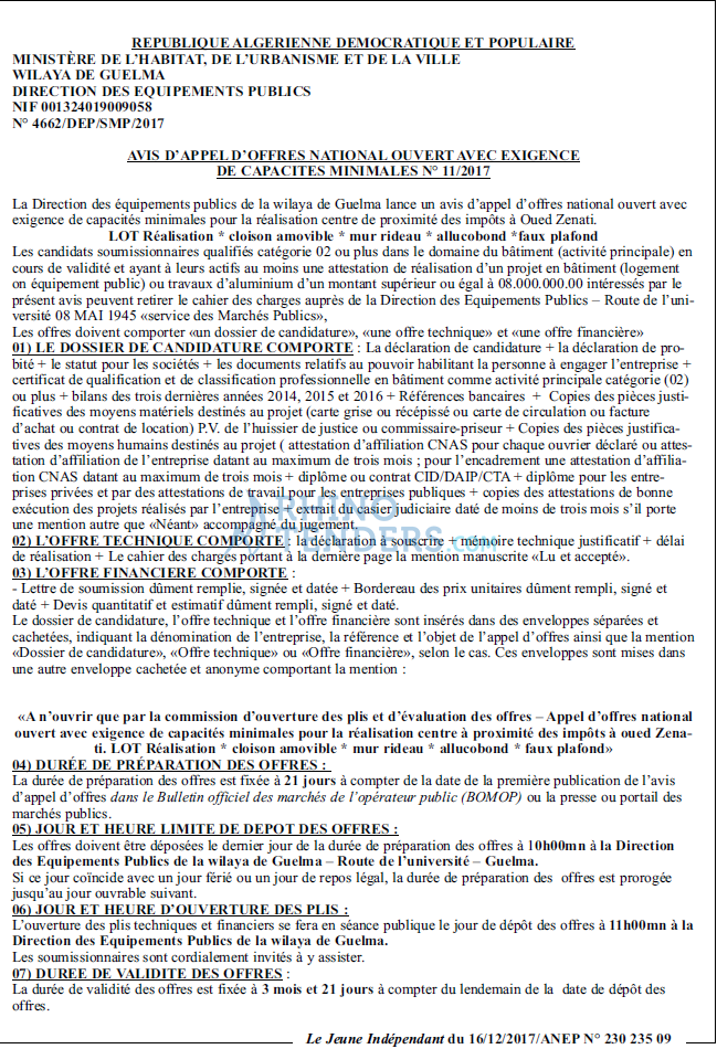Le jeune indépendant