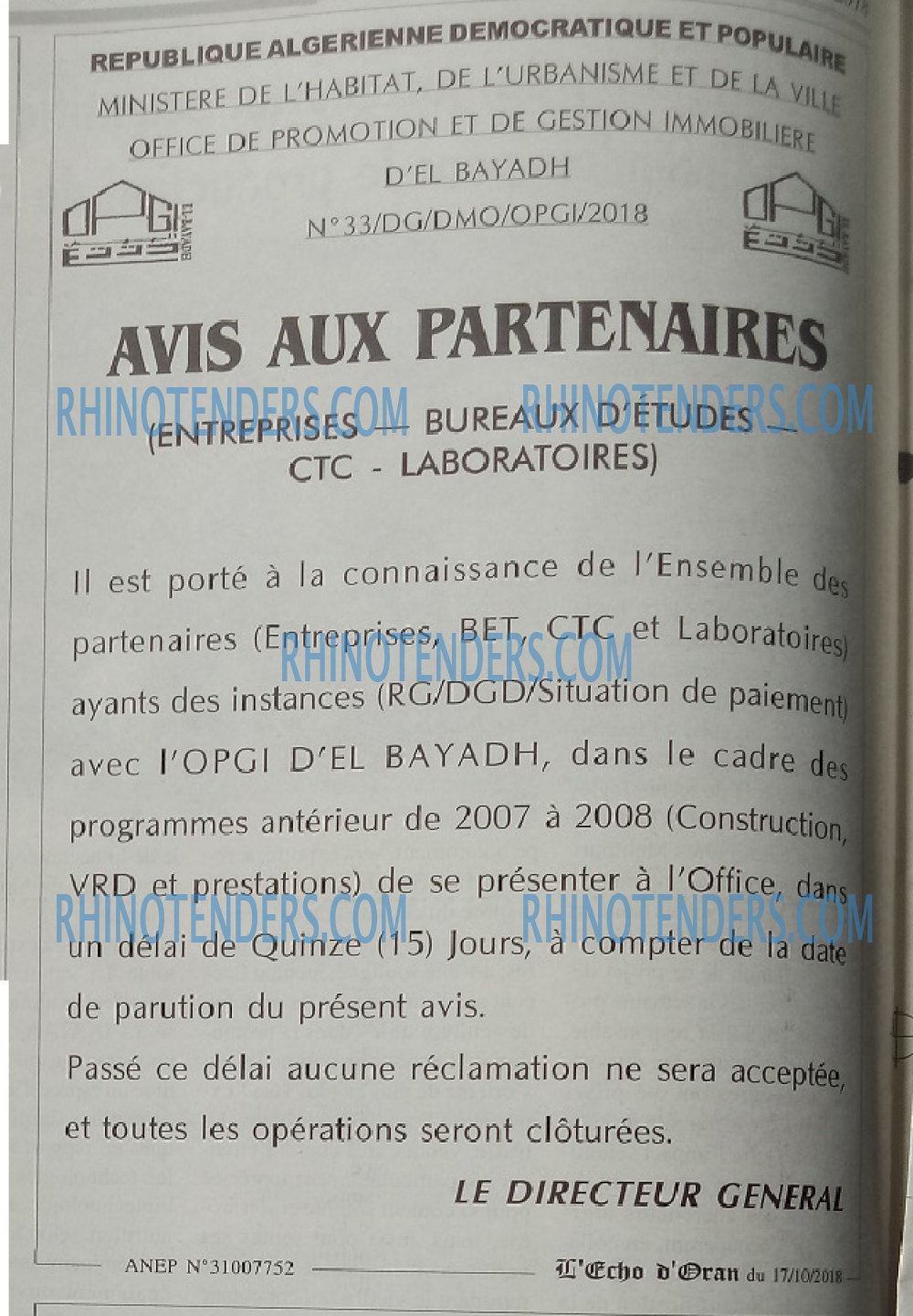 L'ECHO D'ORAN