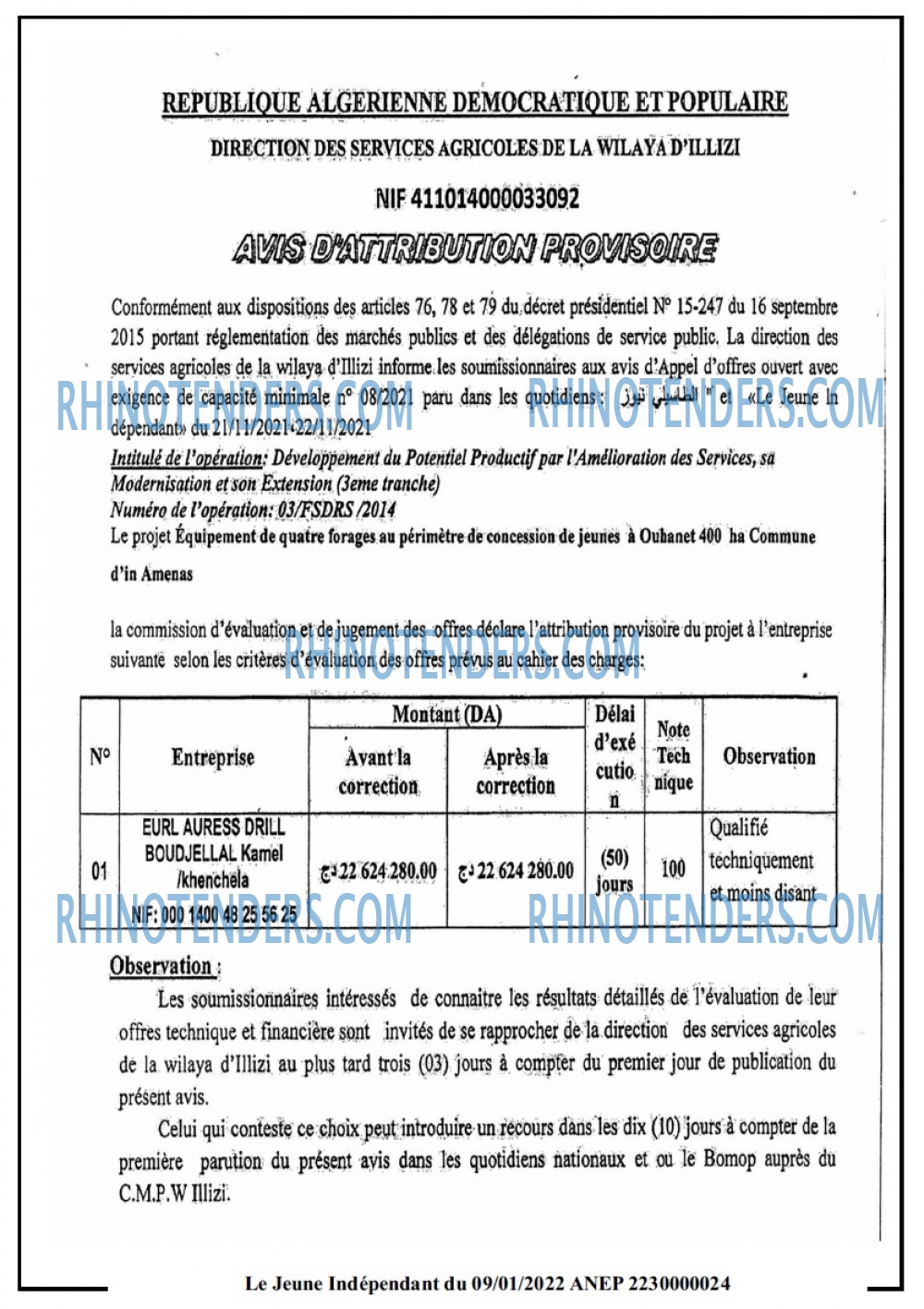 Jeune Independant