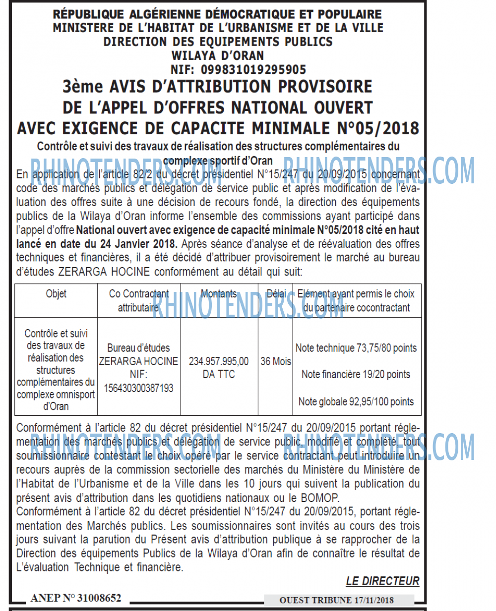ouest TRIBUNE