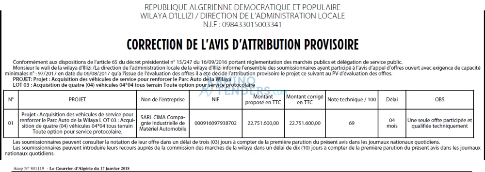 Le Courrier d'Algerie