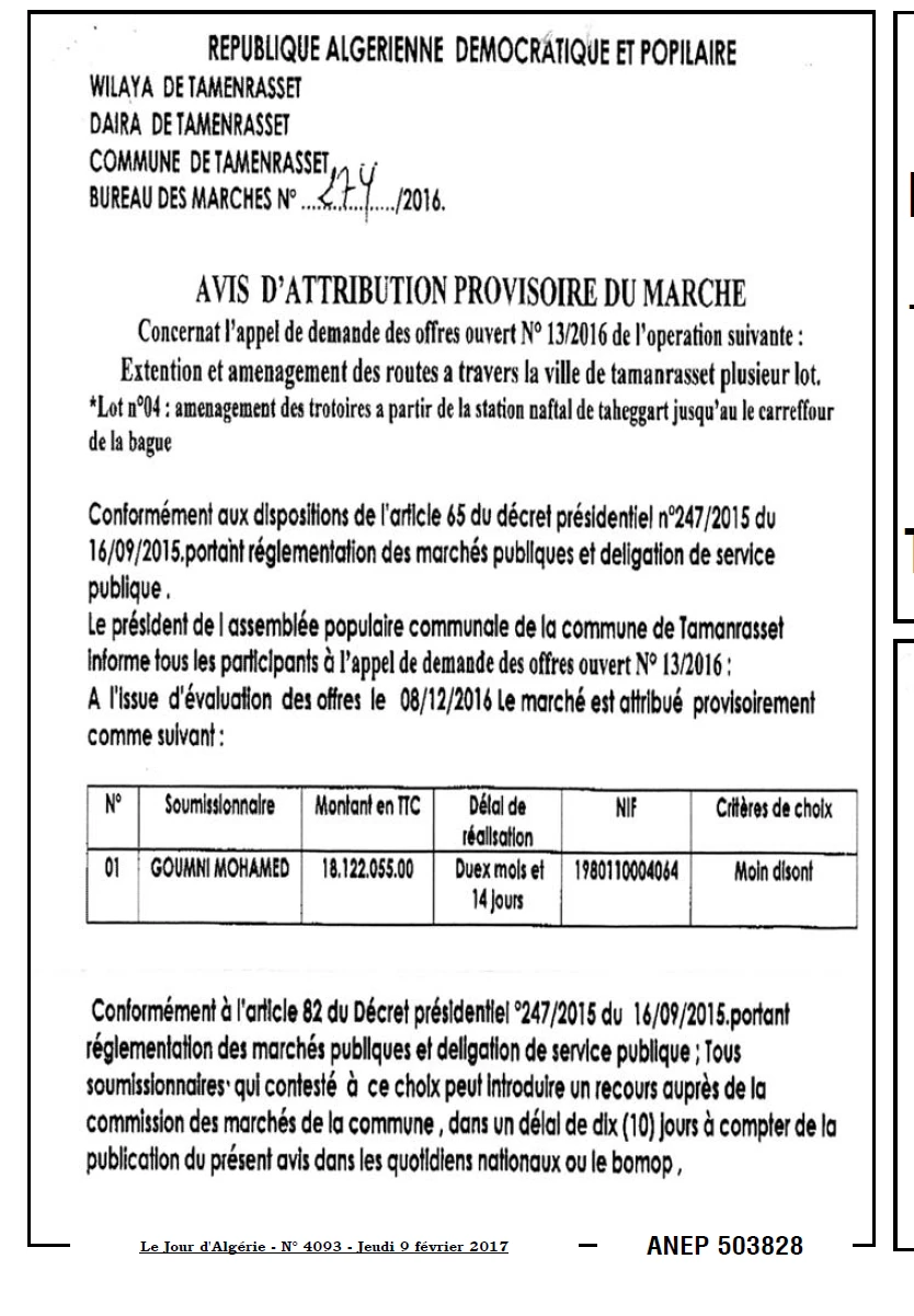 Le Jour d'Algérie