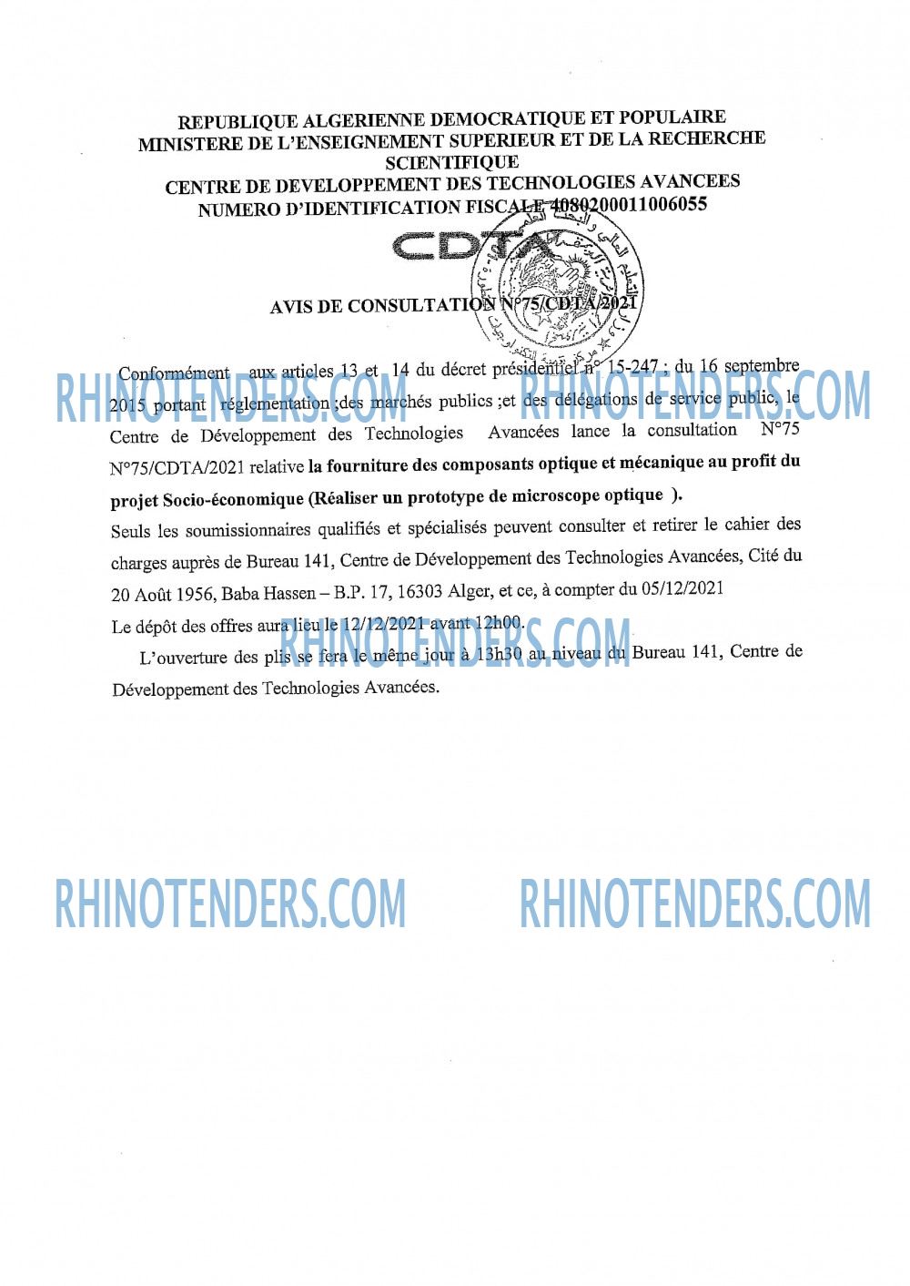 Rhinotenders