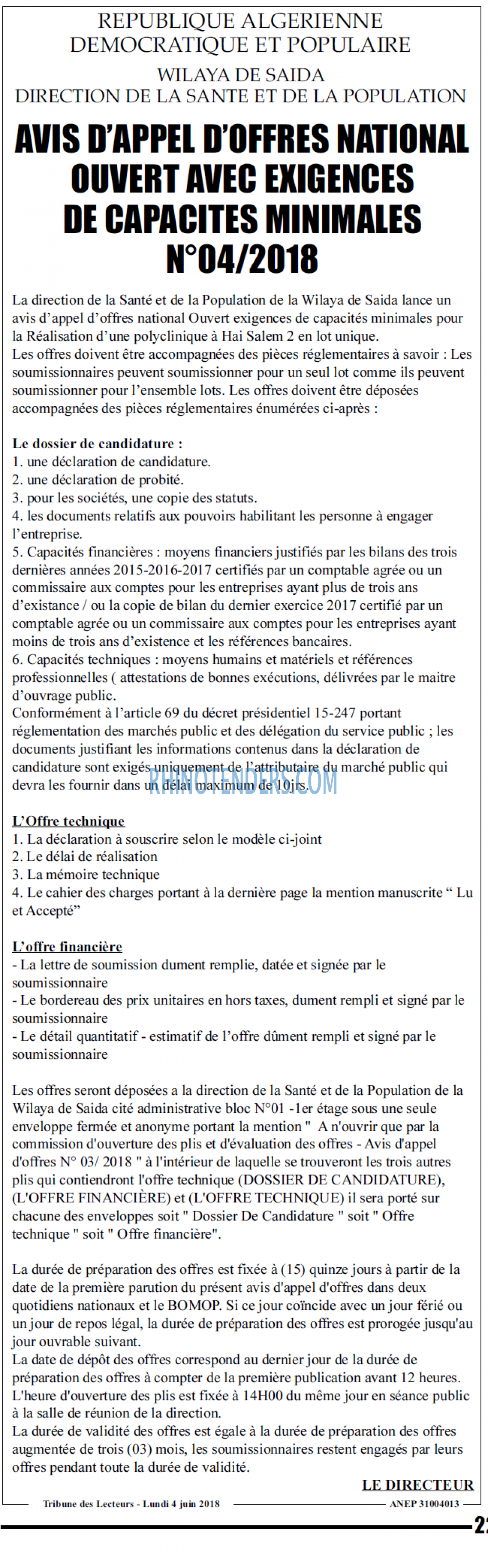 TRIBUNE DES LECTEURS