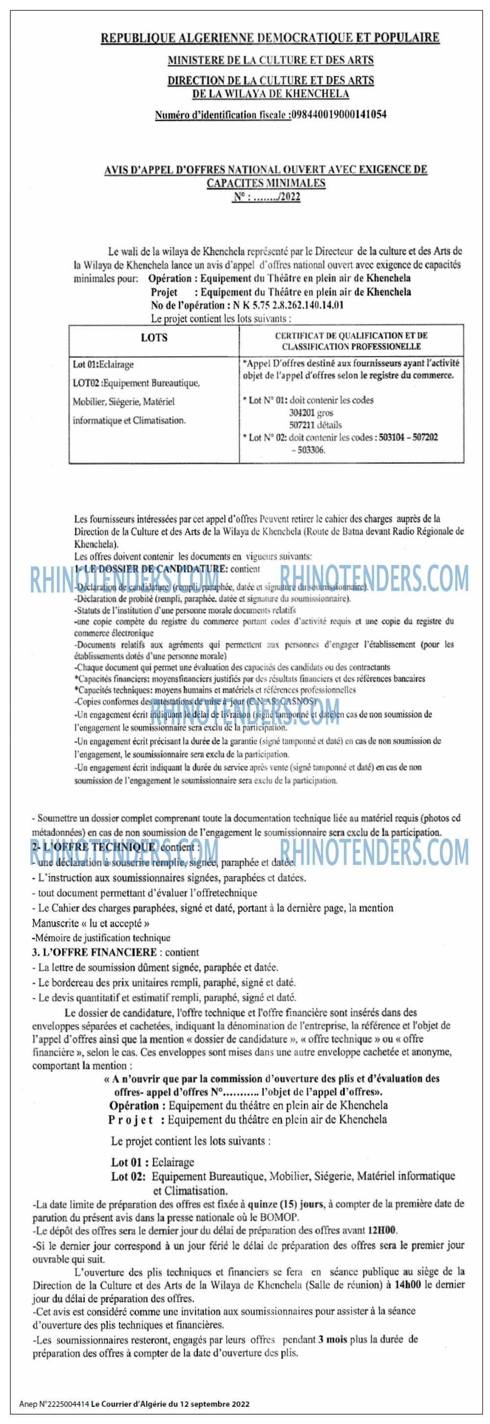 Le Courrier d'Algerie