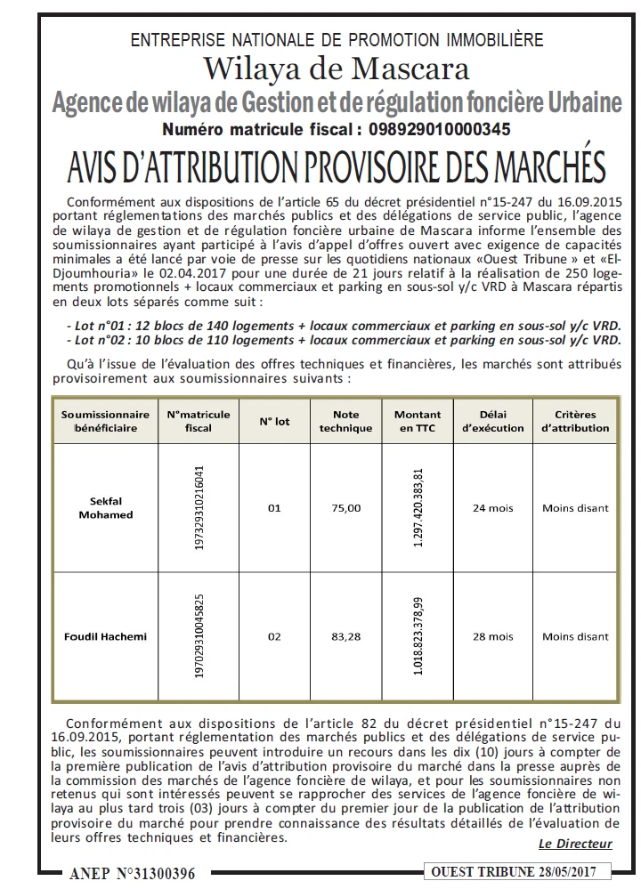 ouest TRIBUNE