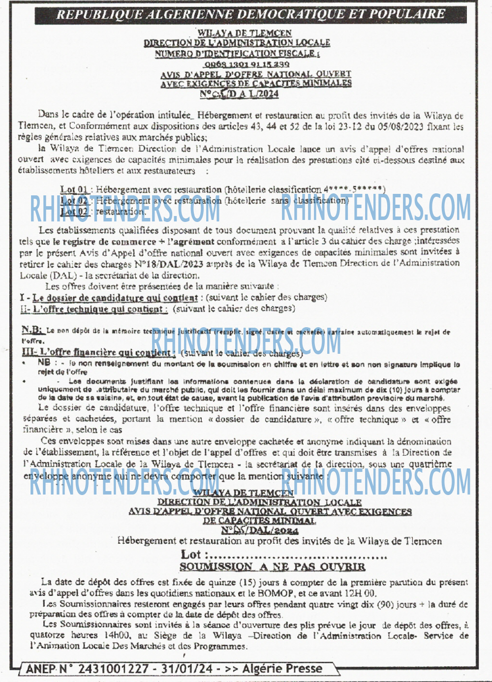 ALGERIE PRESSE