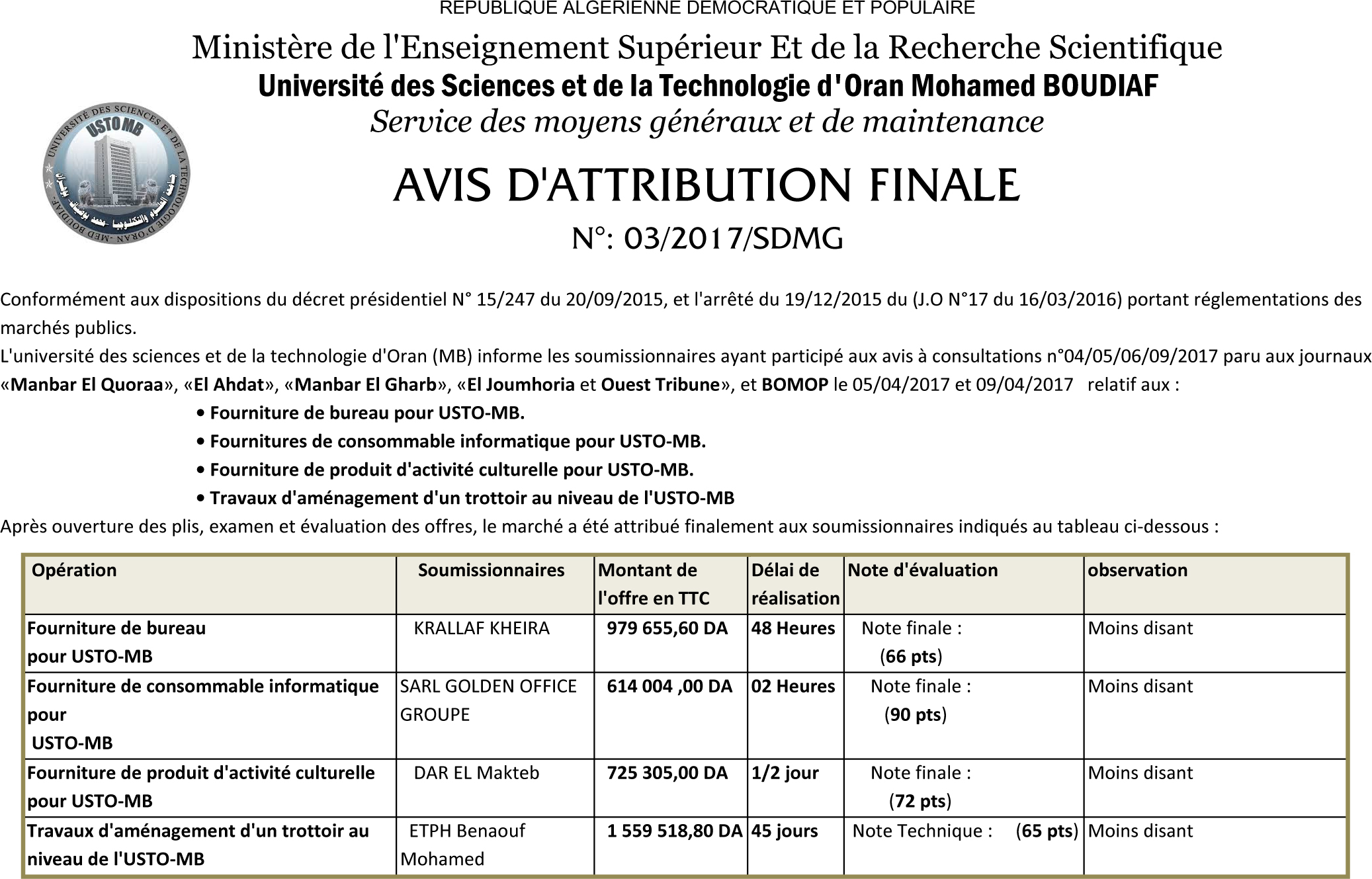 ouest TRIBUNE
