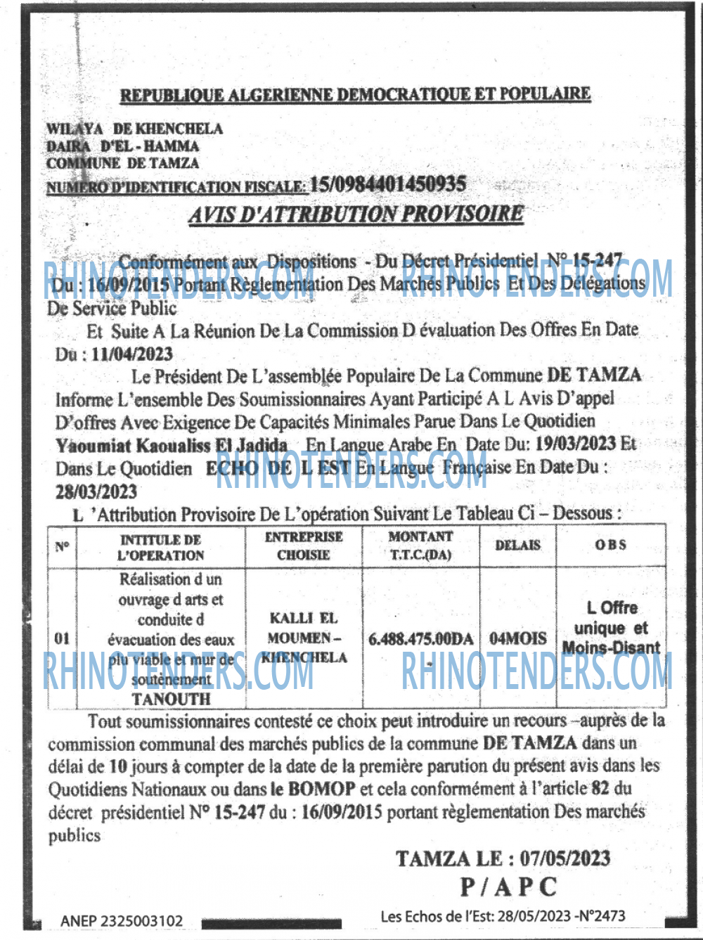Les Echos de l'Est