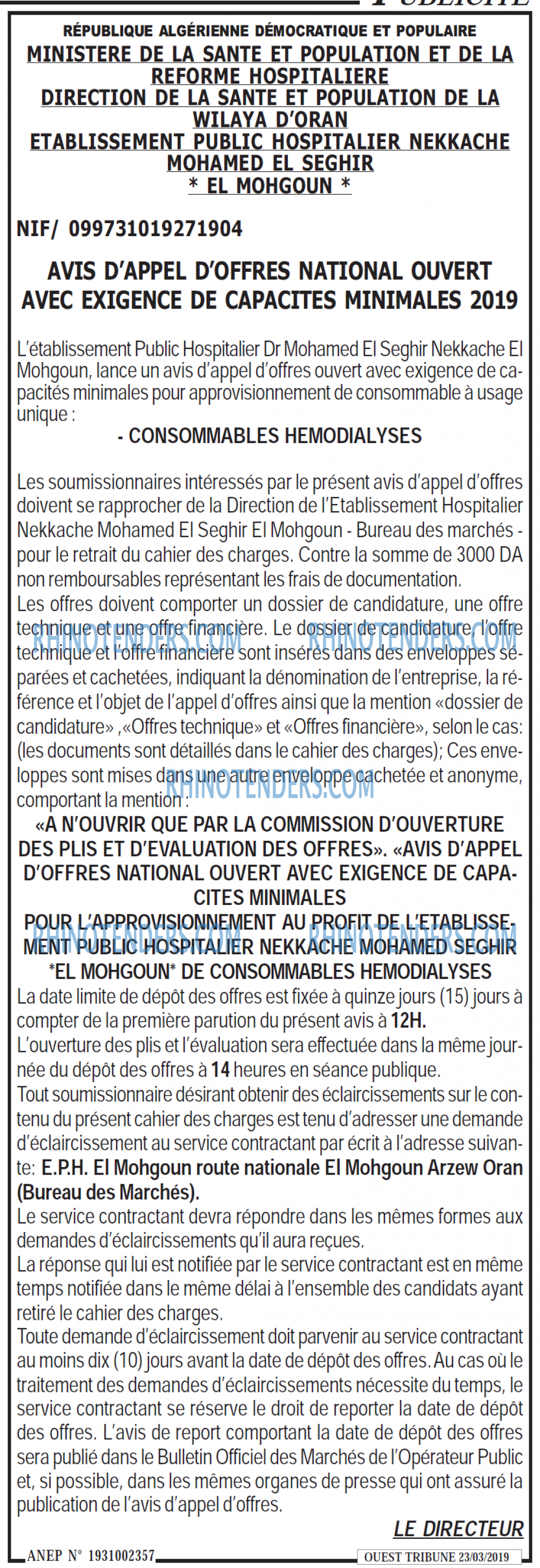 ouest TRIBUNE