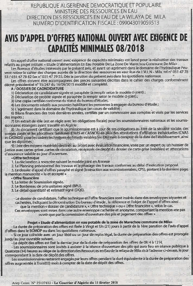 Le Courrier d'Algerie