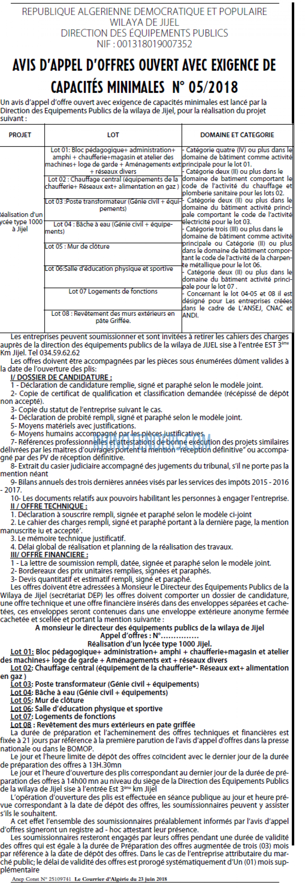 Le Courrier d'Algerie