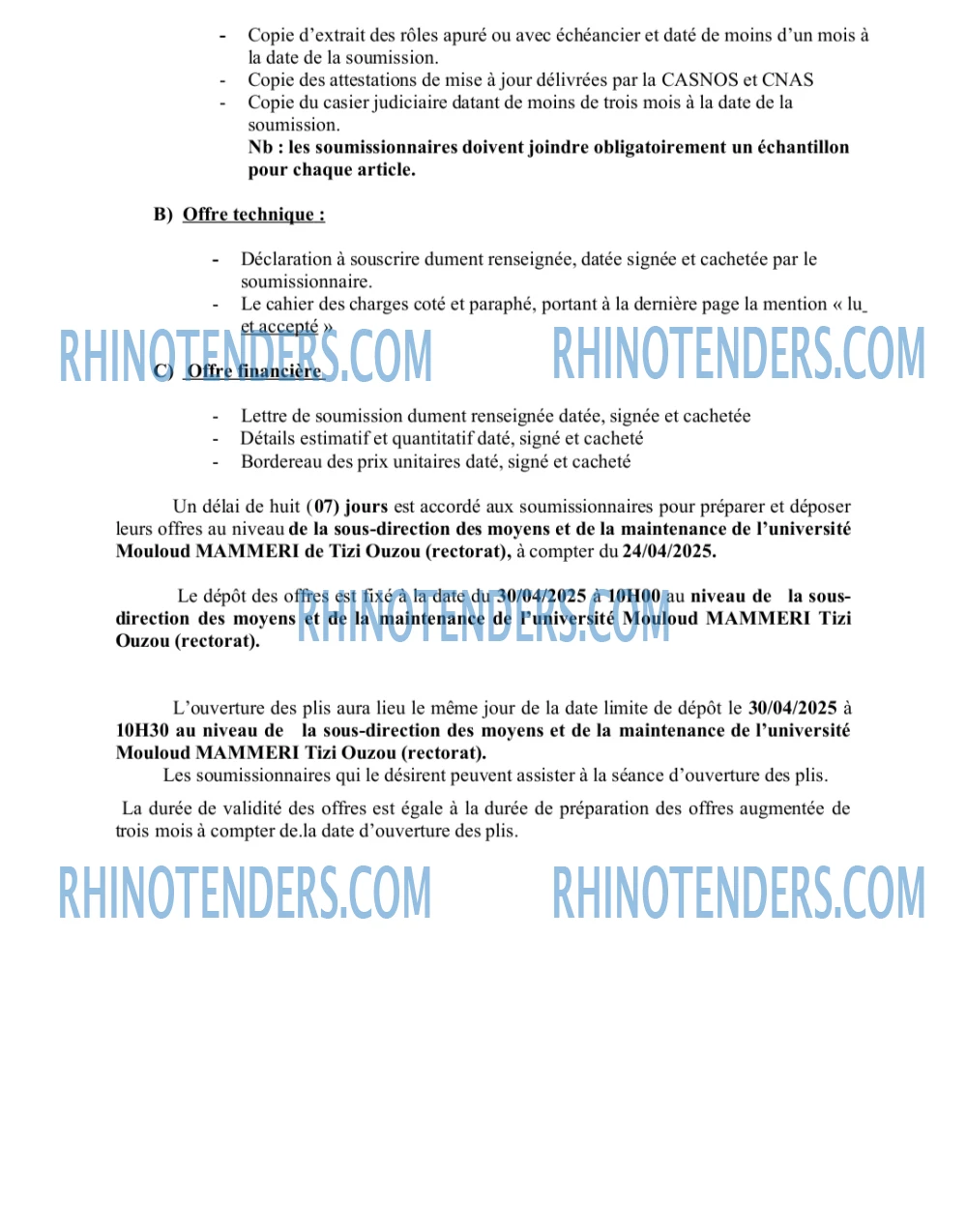 Rhinotenders