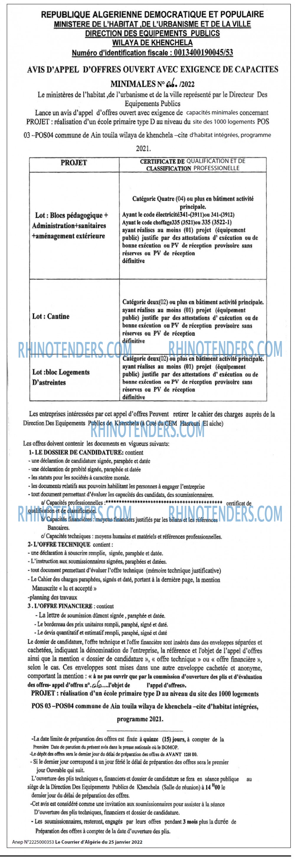 Le Courrier d'Algerie