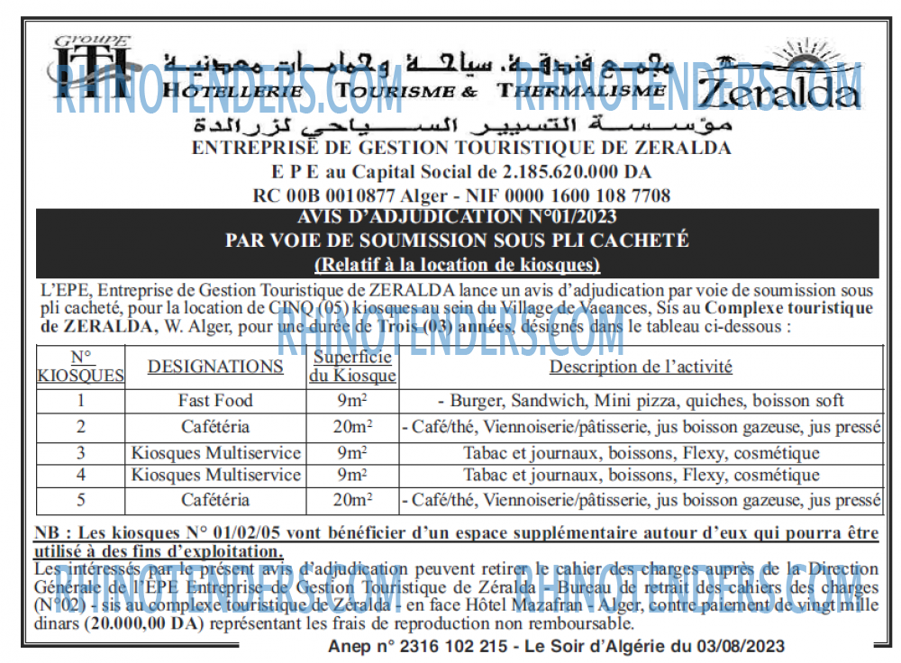 LE SOIR D'ALGERIE